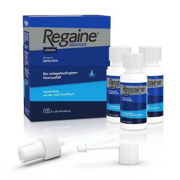 Minoxidil Regaine 5%, 3 Luni Aplicare, Tratament (Pipeta inclusa)