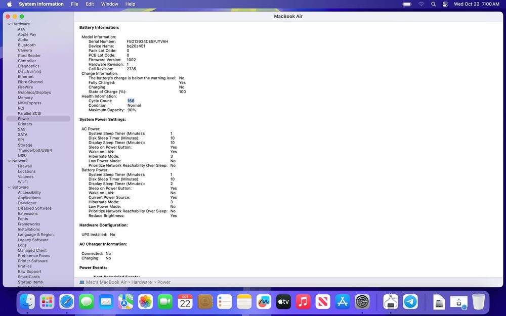 Apple MacBook Air M1 Space Gray 8gb RAM 256gb SSD 90% akkumulyator