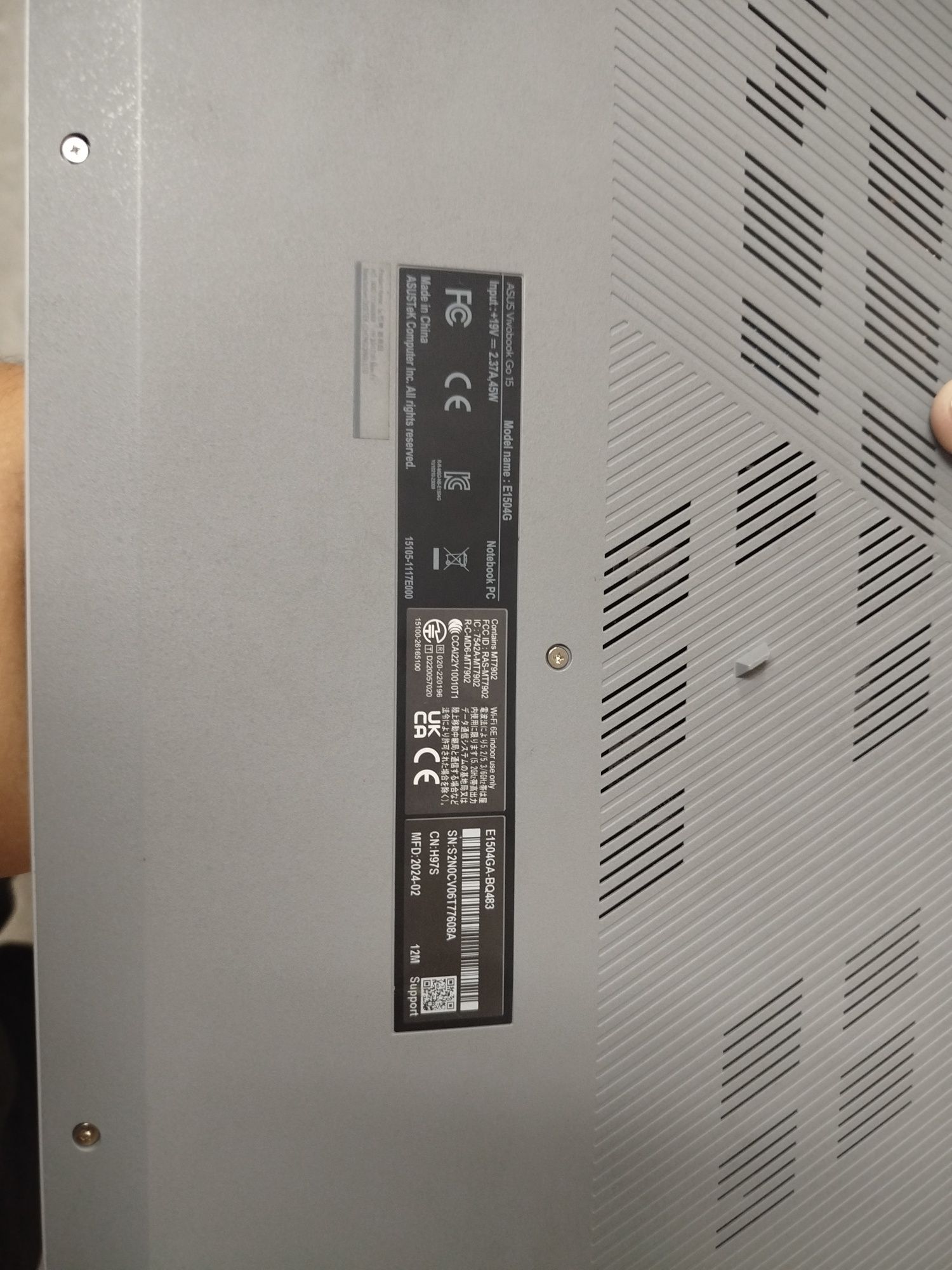 ASUS vivobok go15