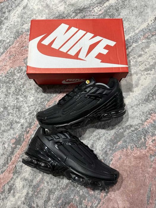 #DISCOUNT# Nike Air Max Plus lll 3 Triple Black Negru Unisex Premium