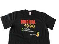 Tricou personalizat -original 1990,negru, XL nou, calitate