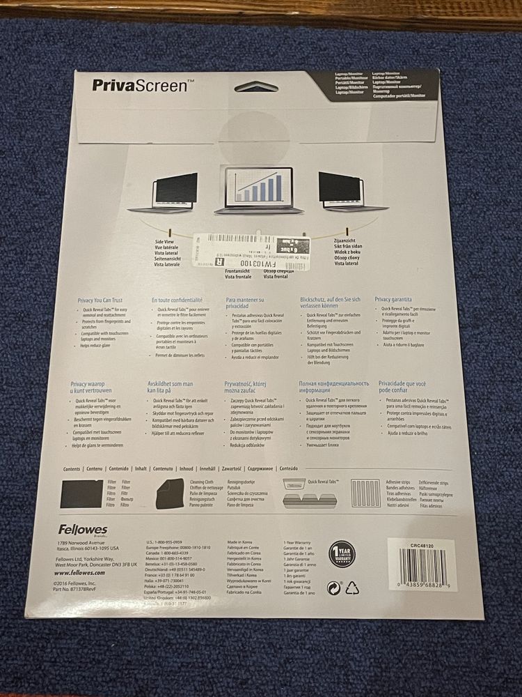 Folie privacy pentru laptop 14.0”. PRET NEGOCIABIL