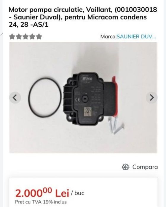 Pompa vaillant / saunierduval