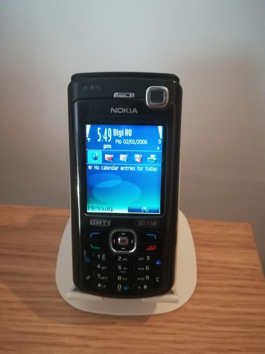 Nokia N70 negru de colectie, telefon vechi necodat, functional!