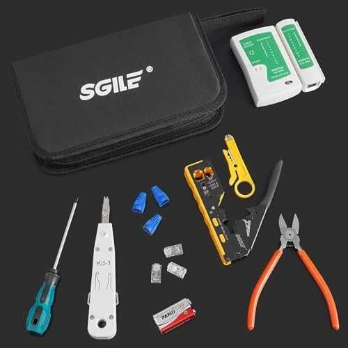 Нов Ethernet кримпващ инструмент с тестер кабели и аксесоари за ремонт