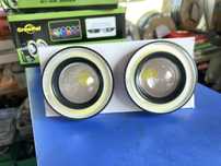 Led халогени с ангелски очи 12V 89mm / лед халогени