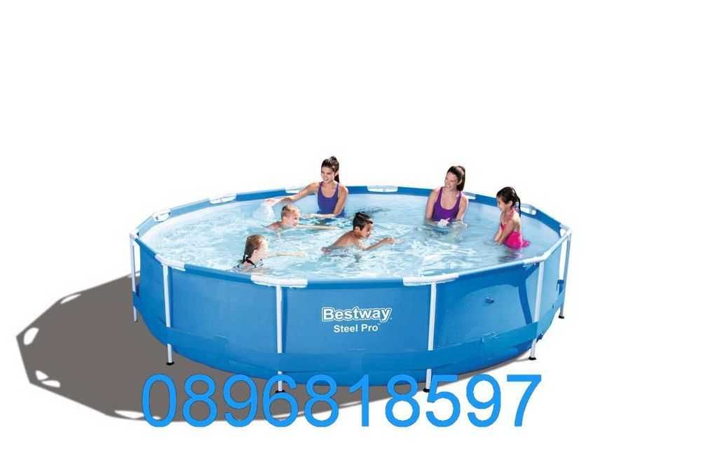 БАСЕЙН на конструкция BESTWАY STEEL PRO КРЪГЪЛ 366 X 76см( нова стока)