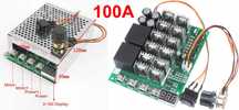 PWM 100A sau 200A DC 10V-50V 5000W. Variator turatie turatie motor!