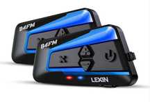 LEXIN B4FM Bluetooth слушалки пакет 2 бр. комплект интерком за каска