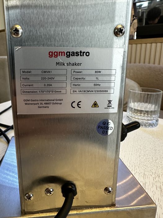 GgmGastro milk shaker/mixer