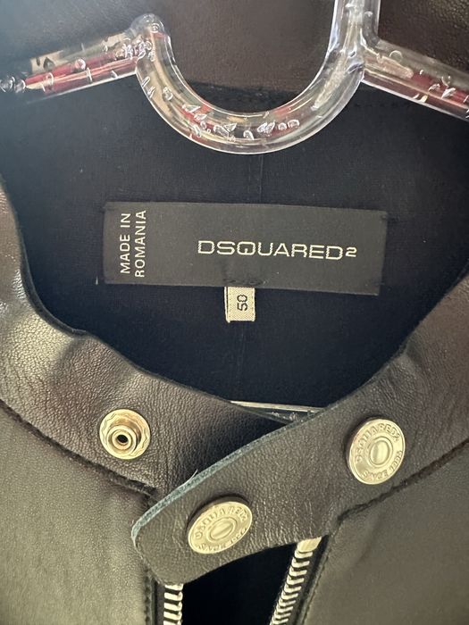 Кожено яке чисто ново DSQUARED 2 Оригинално истинска кожа