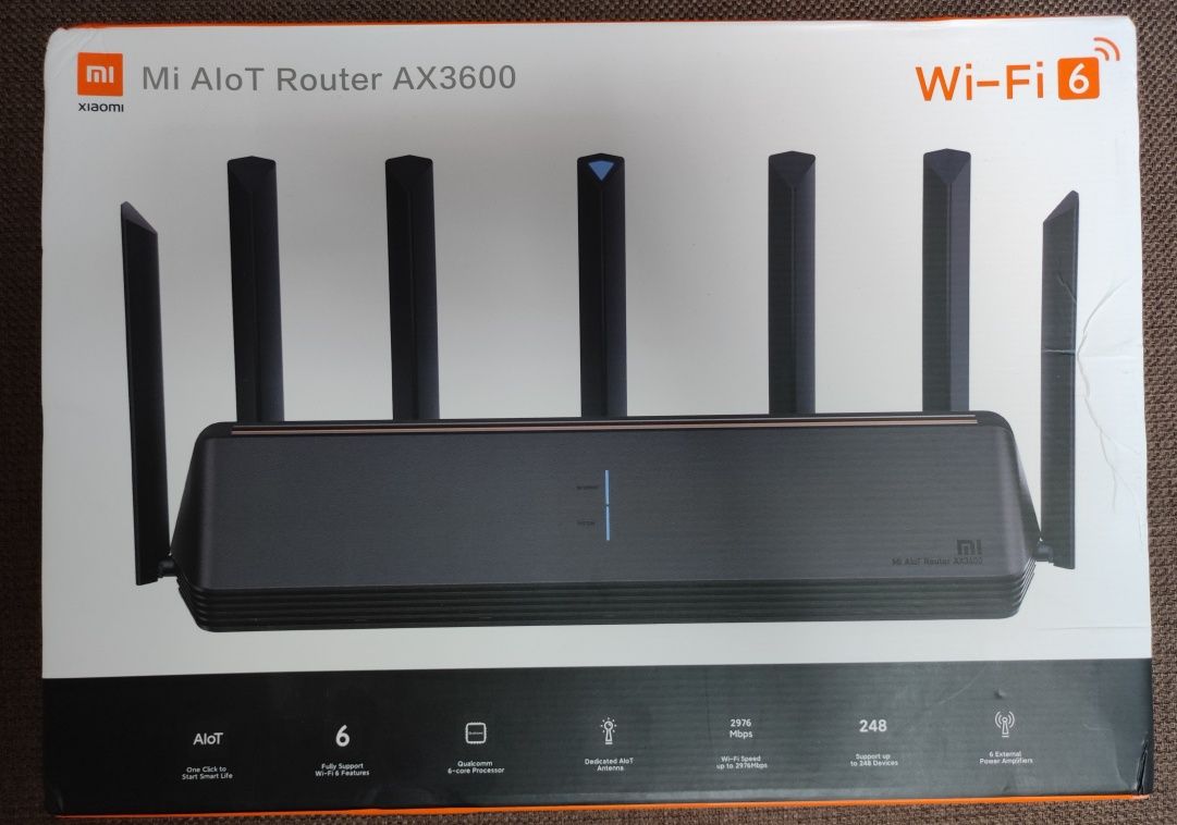 Router Xiaomi Mi AIoT AX3600, DVB4251GL, Wi-Fi 6, OFDMA +, 6 antene