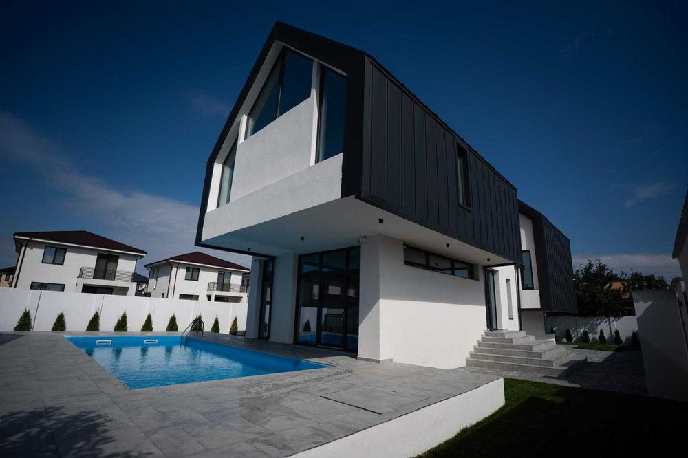 Vila premium cu piscina , tehnologie smart, supraveghere video
