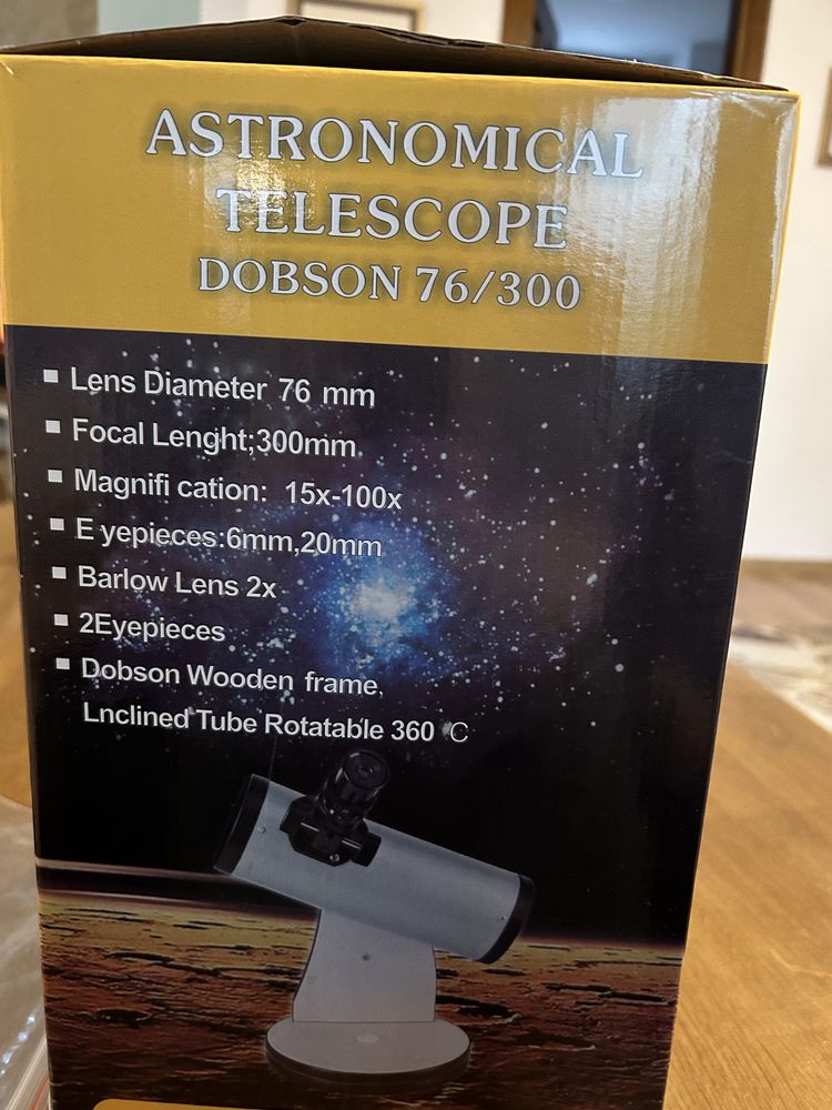 Telescop copii dobson 76 300 zoomion