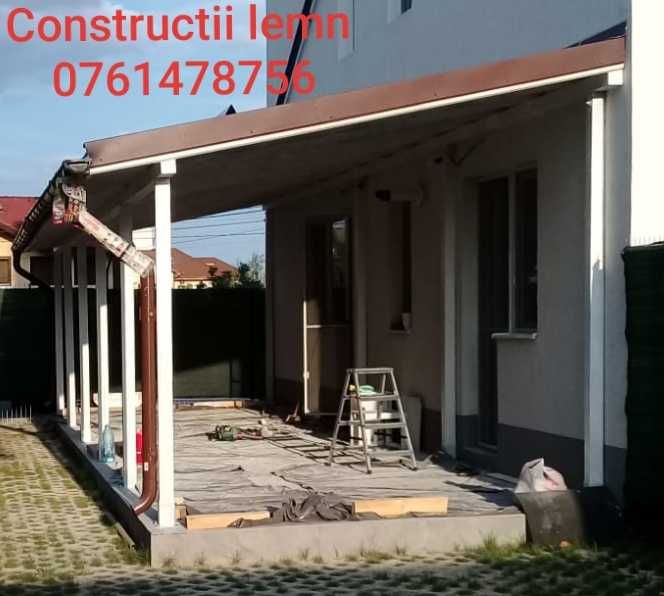 Terasa, Foisor, Pergola, Garaj, Magazie din Lemn sau Aluminiu