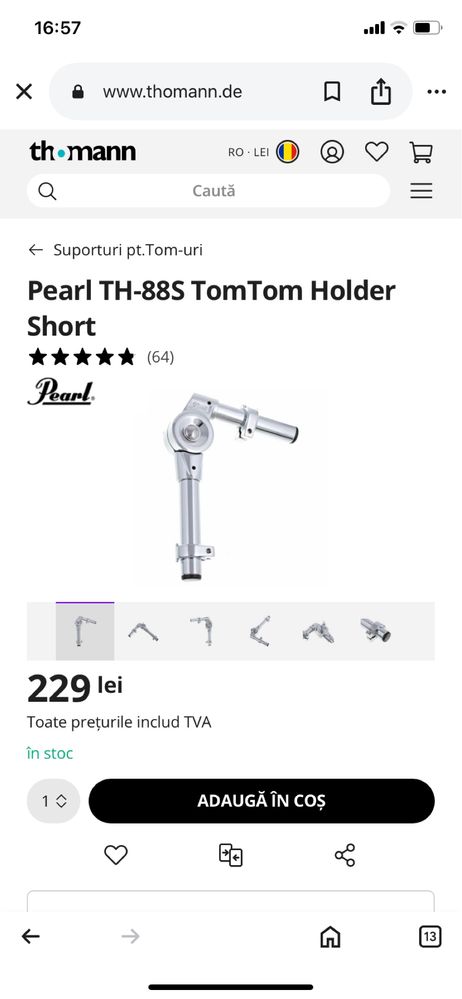 Timbal 13 inch Pearl Primero Steel