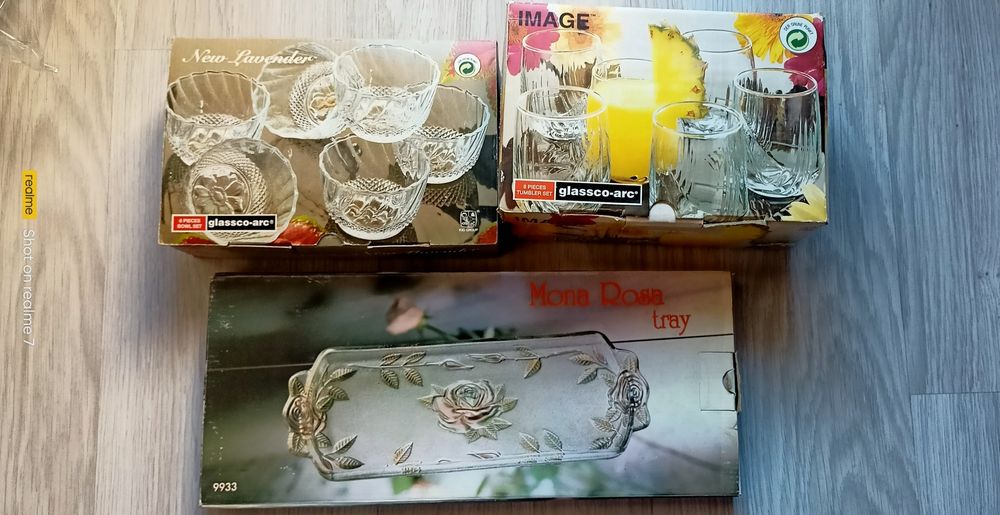 Комплект стъклени сервизи 13 части