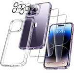 Комплект 5 в 1 UniqueMe: калъф за iPhone 14 Pro