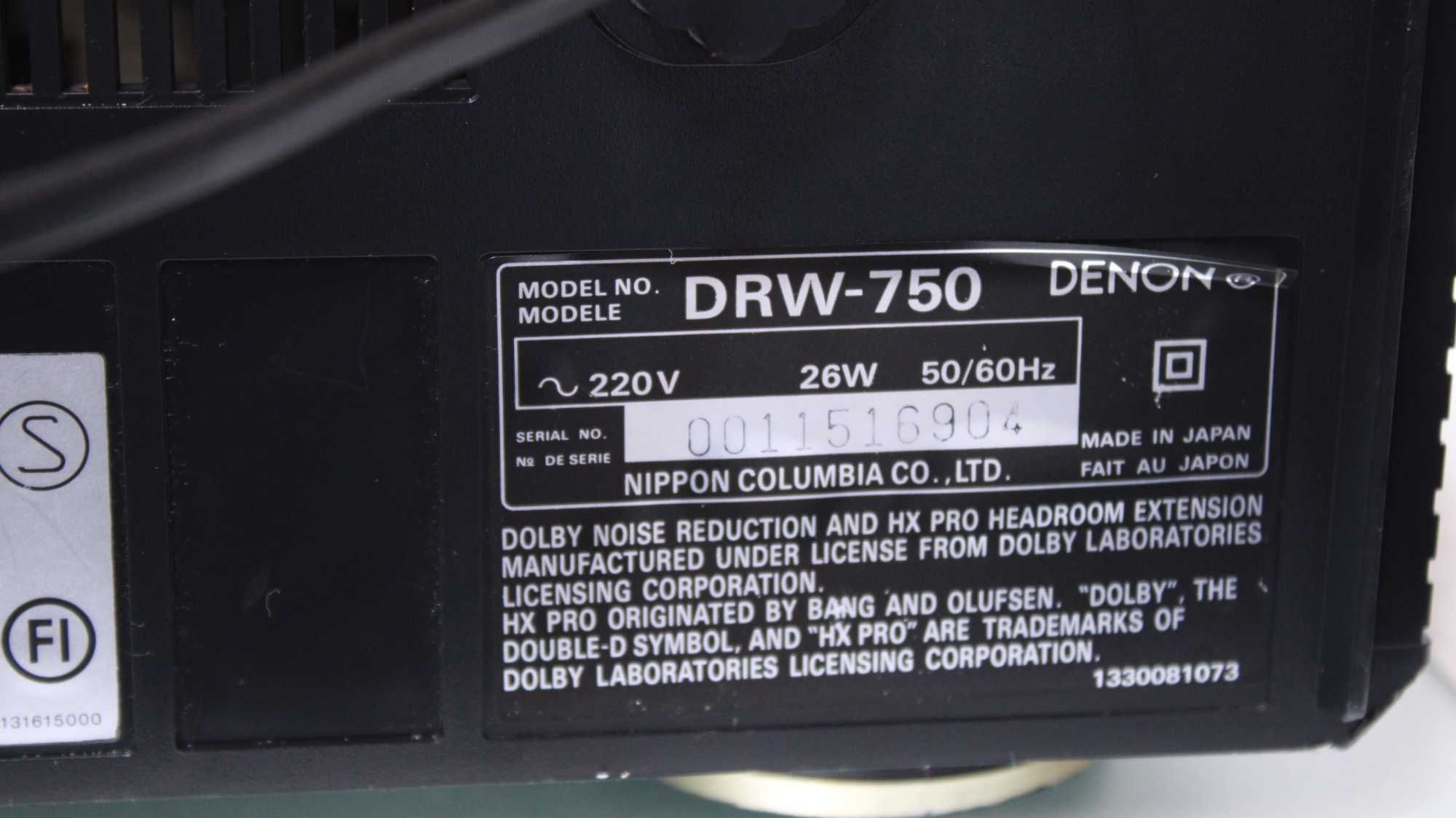Dubludeck Denon DRW-750(Japonia)