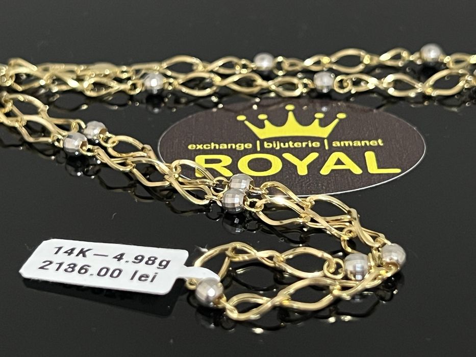 Bijuteria Royal CB : Lant aur 14k dama 4,98 grame