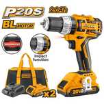 Masina de gaurit Bormasina 20V Impact brushless2 AcumulatoriCIDLI20608