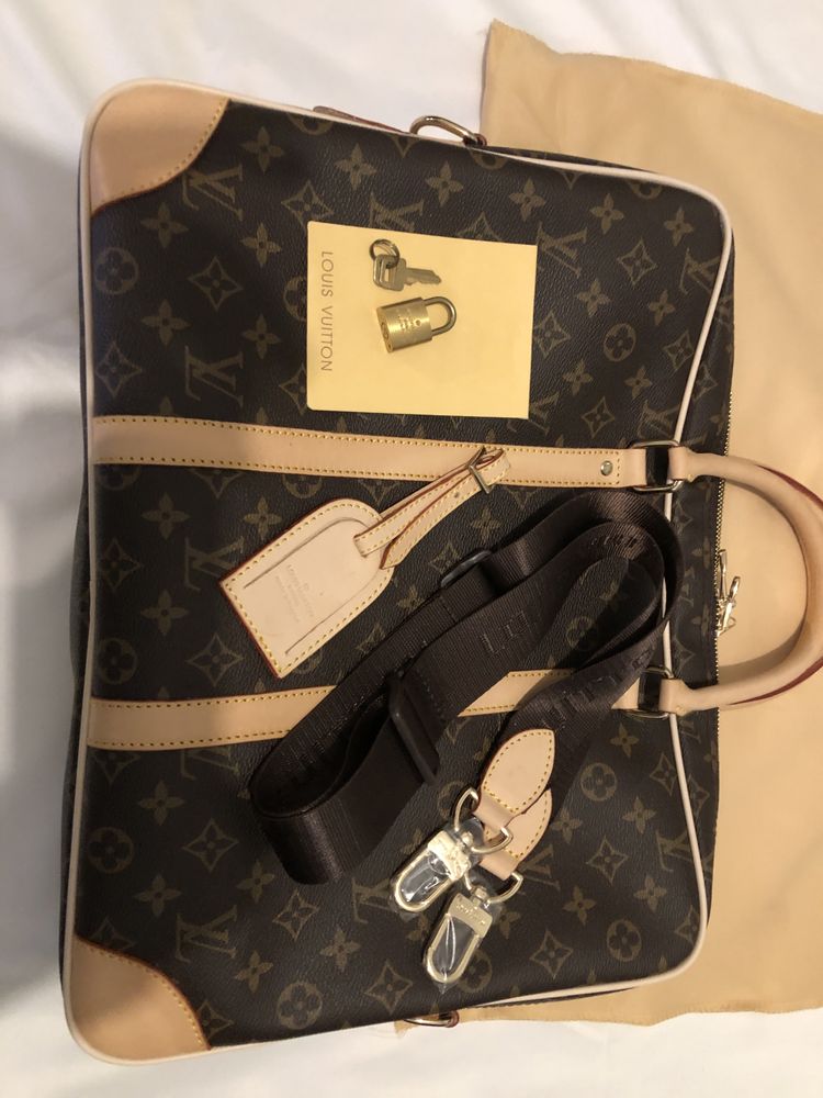 Louis Vuitton Geanta Piele 100% Birou Laptop documente.