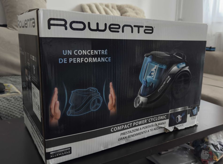 Aspirator fără sac Rowenta - NOU, Sigilat (ambalaj putin deteriorat)