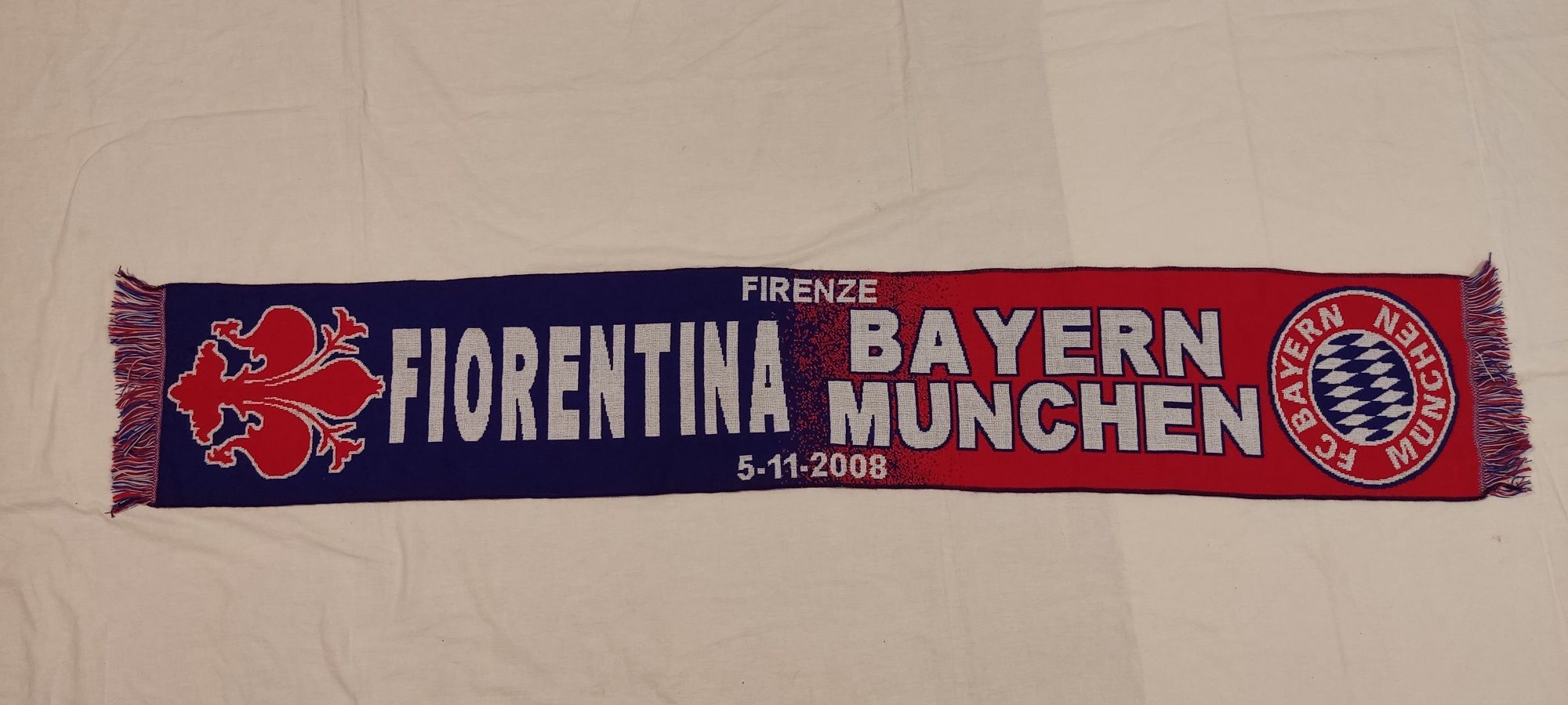 Fular Fiorentina Bayern Munchen 2008 colecție fan suporteri fotbal