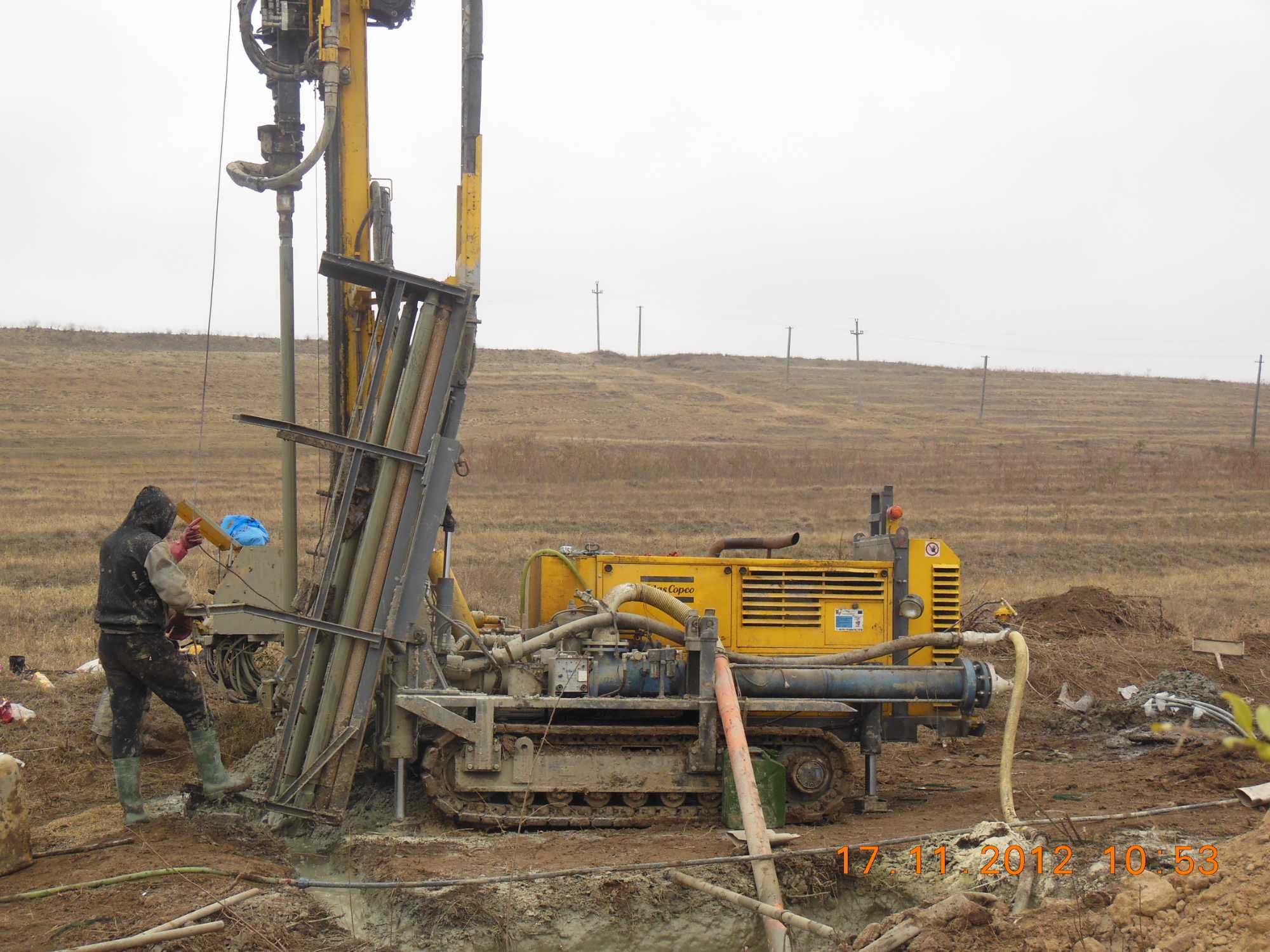 Vand accesorii si instalatie foraj Atlas Copco 200 m, 2011, 6000 ore