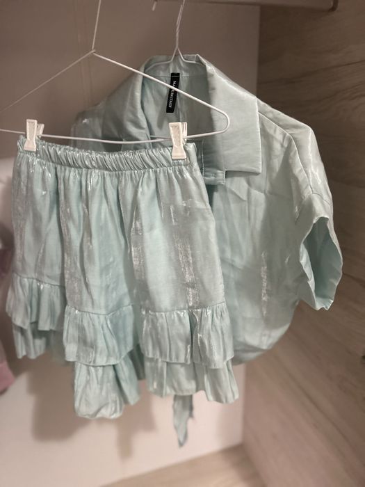 Дамски комплект в бебешко синьо