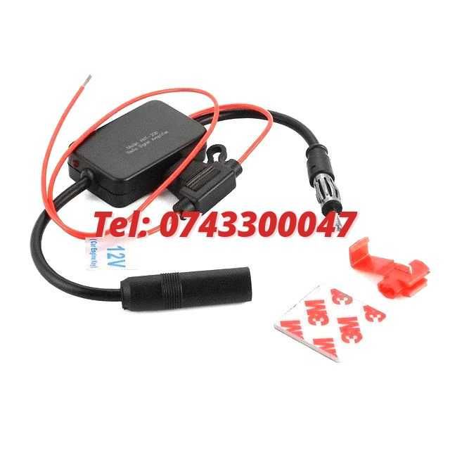 Amplificator De Semnal Antena Radio Auto Fm 12v