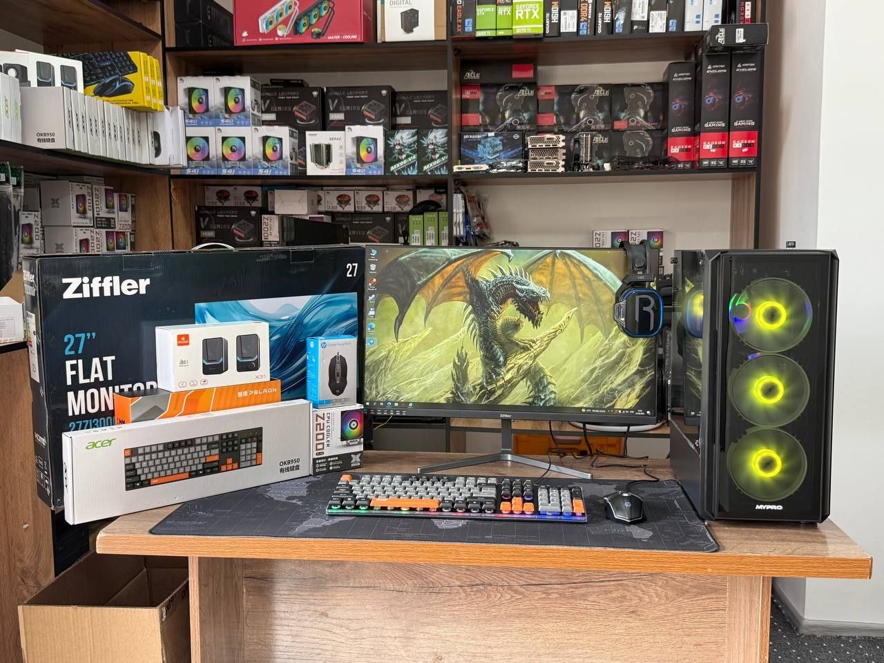 12-AVLOD toʻplam GTX1660 super 6GB videokarta bilan
