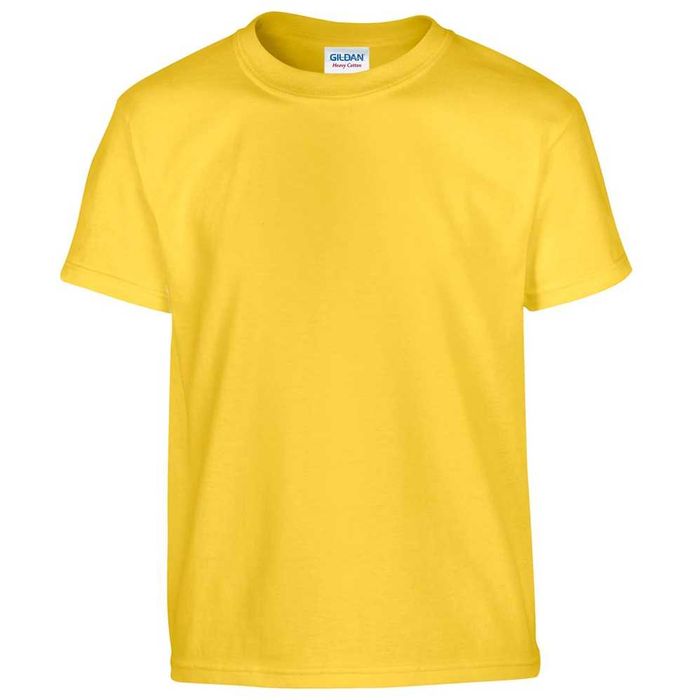 tricou galben si pufos