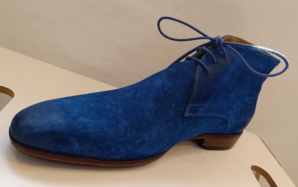 Ghete chukka 42 42.5 43 de lux GREVE NOI lucrate manual piele naturala