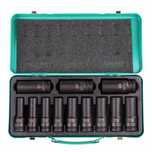 К-т ударни удължени вложки,1/2" 10-24 мм в кутия, 12бр. Stels 13998