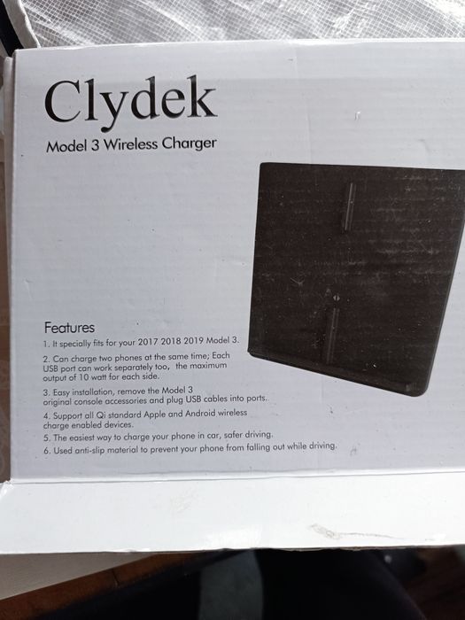 Încărcător wireless tesla 3 nou