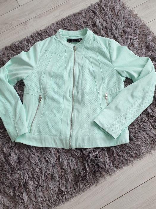 Geaca superba verde menta marime L