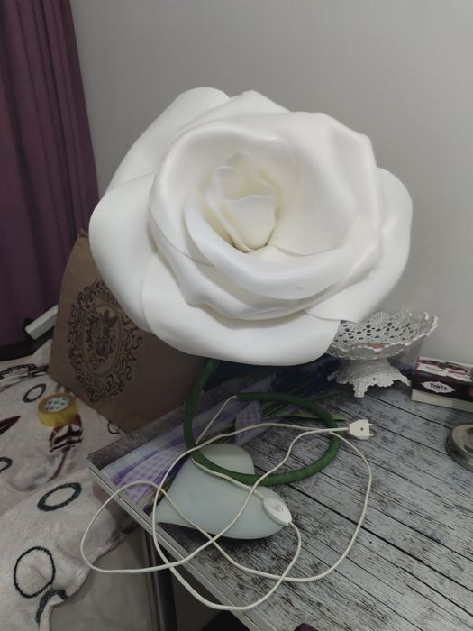 Светильник цветок ручной работы