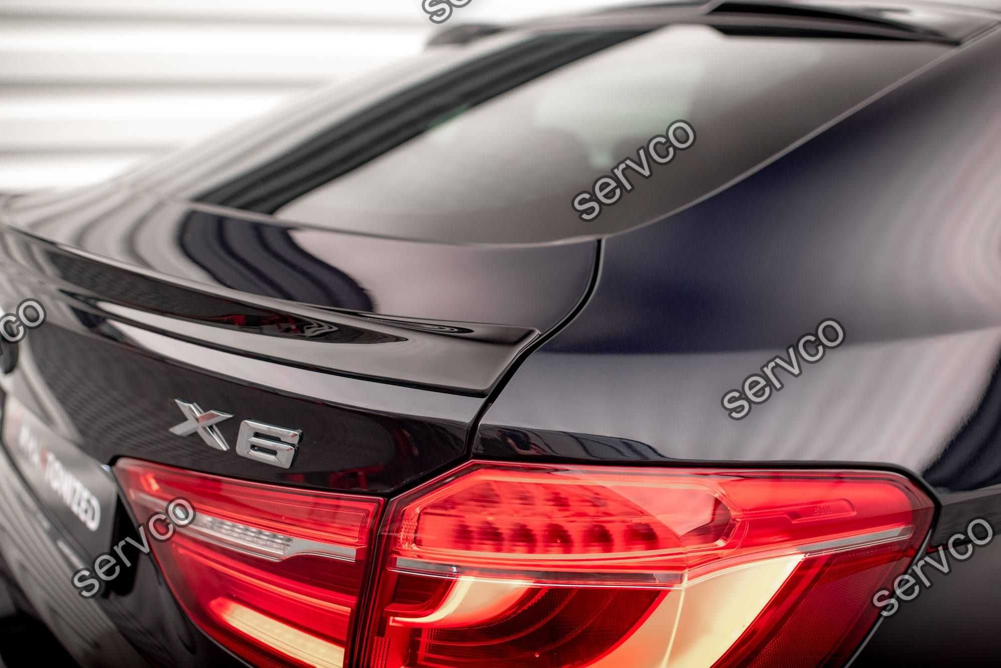 Eleron spoiler cap Bmw X6 F16 M-Pack 2014-2019 v4 - Maxton Design