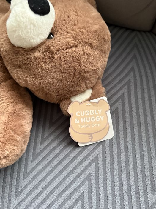 Urs de plus, nou, cu eticheta, 50 cm, maro cuddly and huggy teddy bear