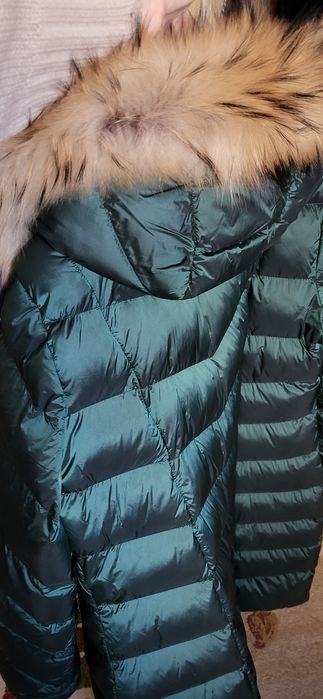 Geaca groasa lunga de iarna cu blana