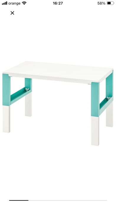 Vand birou copil alb/roz Ikea