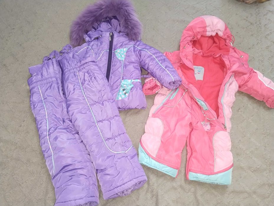 Комбинезоны Фиолетовый,Розовый и третий бесплатно отдам!!!