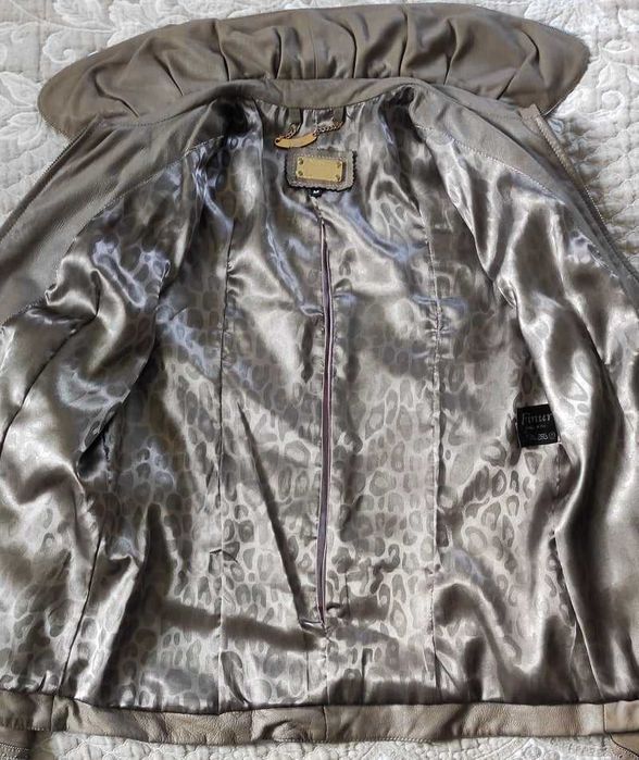 Дамско пролетно яке от естествена кожа