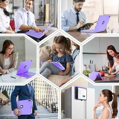 Нов Калъф с клавиатура за iPad 10-то поколение 10.9” с тъчпад RGB кейс