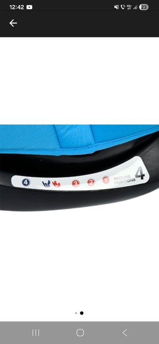 Scaun auto cu isofix si pozitie somn