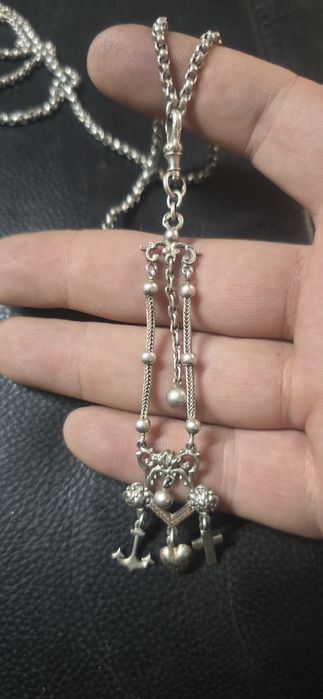 Lant ceas de buzunar argint cu aur Anglia