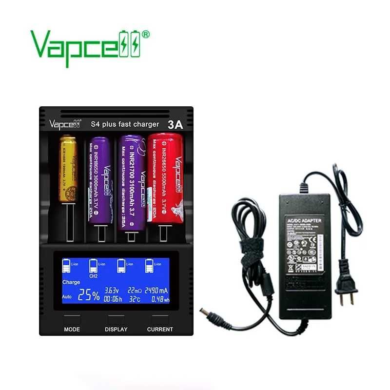 Incarcator inteligent Vapcell S4+ ultima versiune 3.0