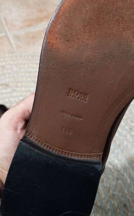 Ocazie! Pantofi Hugo BOSS piele maro - marime 45