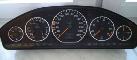 Рингове за табло хромирани Mercedes W140